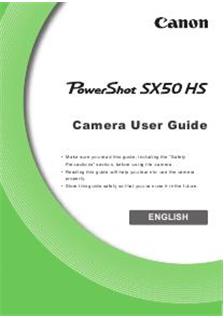 Canon PowerShot SX50 HS Printed Manual